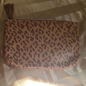 Ipsy Brown Leopard Cosmetic Bag